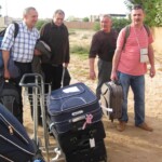 Here we are in our QTH... With all our luggage