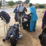 Here we are in our QTH... With all our luggage