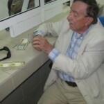 Jean 5T0JL is helping to change money at the local post-office