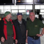 Saying "Hello" to DXpedition members. L-R: SP9FOW, SP6AEG, SP6EQZ
