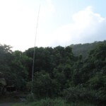 Stacked verticals (160-80-40m) installed at VP2MPG