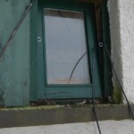 The window in one of the buildings - after coming to the place