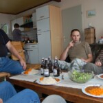 We were working hard outside so good meals and beet were essential...